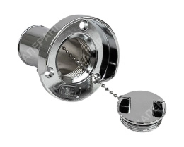 Горловина топливная с грязеотводом хромир. сталь